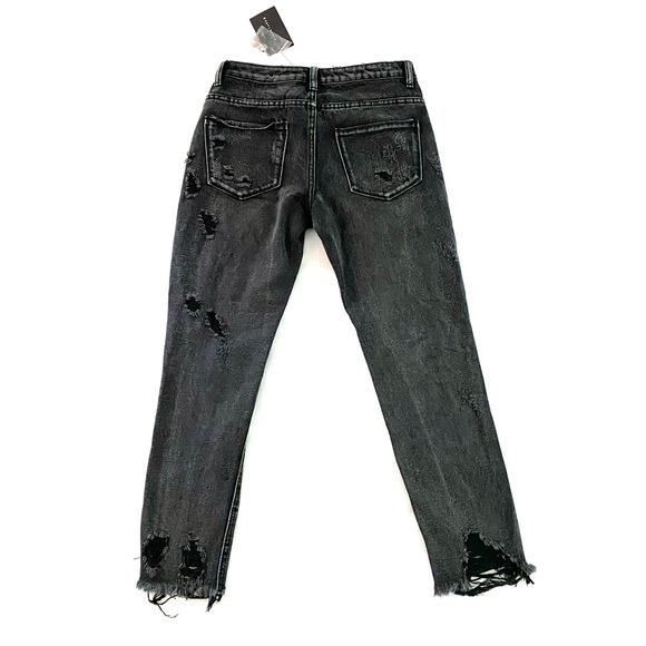 Signature 8 Distressed Cropped Boyfriend Jeans - Picture 2 of 8